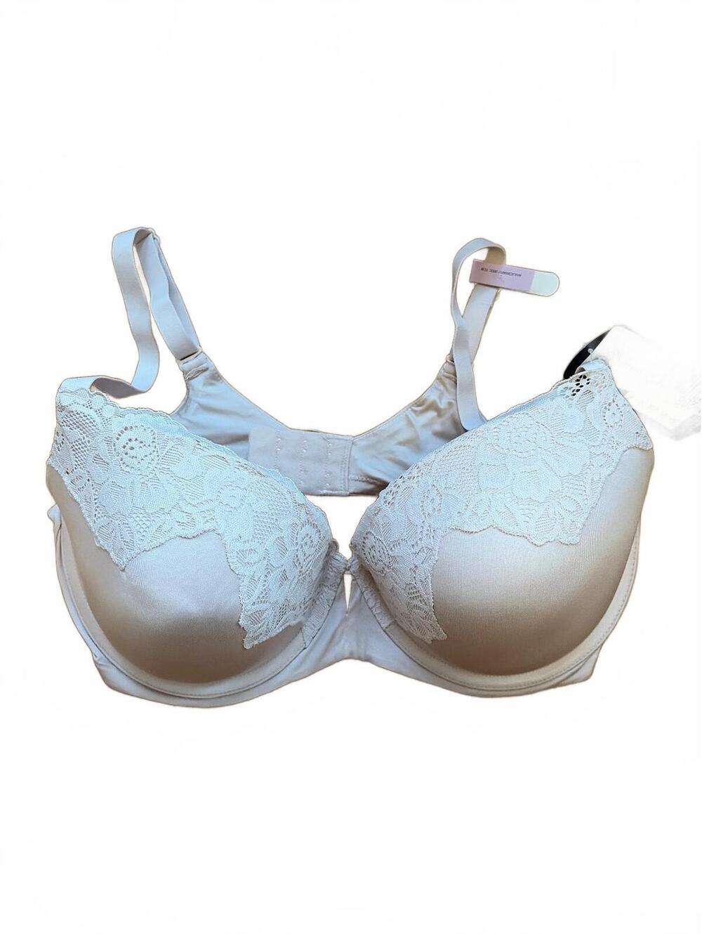 Maidenform Comfort Devotion Nude Lace Underwire Bra 36D Convertible Straps NWT